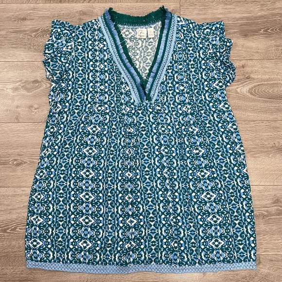 NWOT Goa Beachwear By Japna Boho Swim Coverup Summer Dress Crochet Fringe L - Picture 7 of 16